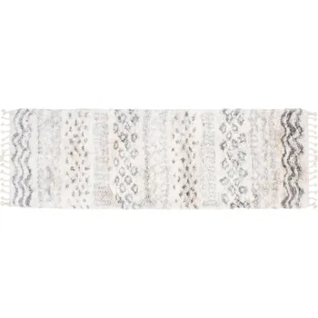 Koberec Moderní koberec Aztec - geometrické tvary 1 - krémový Rozměr koberce: 80x300 cm