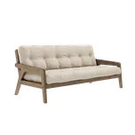 sofa GRAB natural pine (pohovka z borovice) karup carob beige 747