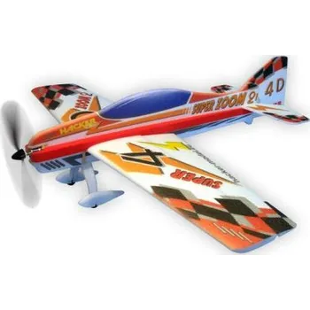 RC model letadla Výkonný RC model Super Zoom 2 ARF červený