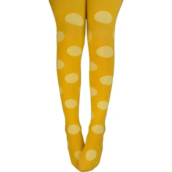 Dívčí vzorované punčocháče GATTA PUNTÍKY žluté Velikost: 92-98