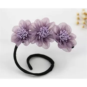 DAALO Spona do vlasů květiny - fialová - AKCE!