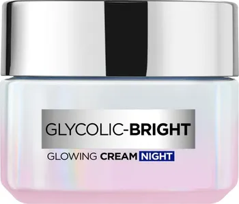 Pleťový krém L'Oréal Paris Glycolic-Bright Glowing Cream Night rozjasňující noční krém 50 ml