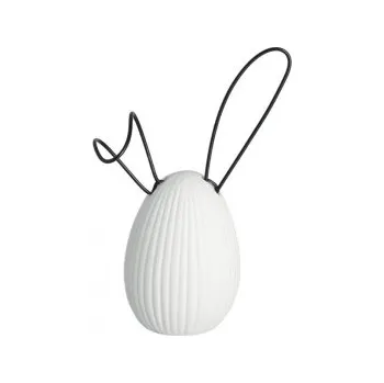 Velikonoční dekorace Keramická velikonoční dekorace Linn White 14 cm