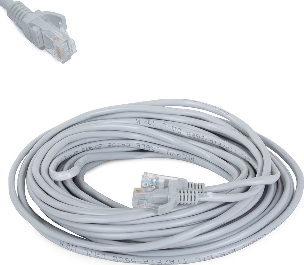 Síťový kabel RJ45 15 m šedý od 56 Kč - Zbozi.cz