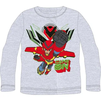 Chlapecké tričko Chlapecké tričko dlouhý rukáv šedé Pow 122