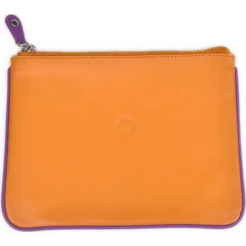 Obal na doklad Kožené pouzdro na doklady Carraro Neon S 865-NN-64 okrová