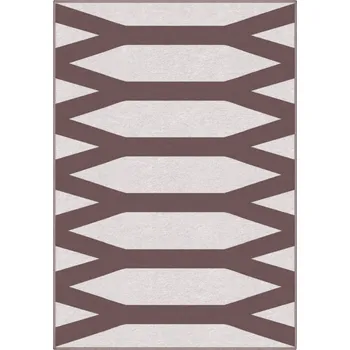 Koberec Designový kusový koberec Fence od Jindřicha Lípy, 140x200, hnědá, chodba / předsíň, GDmats - 1 rok na vrácení + DOPRAVA ZDARMA k Vám i zpět