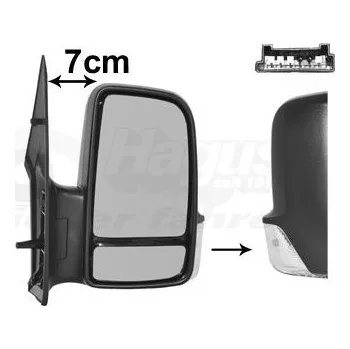 Auto zrcátko Vnější zpětné zrcátko VAN WEZEL 5862802