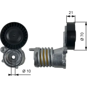 Napínák, žebrovaný klínový řemen GATES T39157