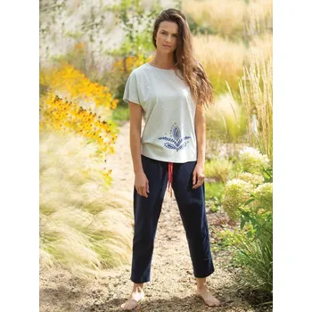 Dámské pyžamo Pyžamo Key dlouhé LNS 338 Velikost: M, Vzor: 338