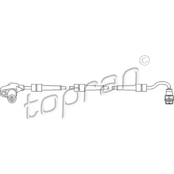 ABS Snímač, počet otáček kol, , 454546, TOPRAN, 722 660