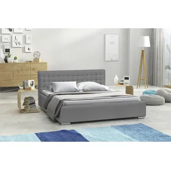 Postel Eka Čalouněná postel SWIFT 90x200 cm Barva látky Trinity: (2324) Rubínová, Úložný prostor: Bez úložného prostoru