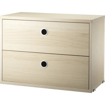 Komoda STRING Komoda Chest with Drawers 58 x 30 cm, Ash