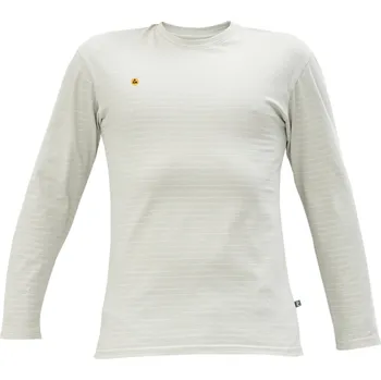 pracovní tričko Cerva Tričko s dlouhým rukávem NOYO ESD šedá L