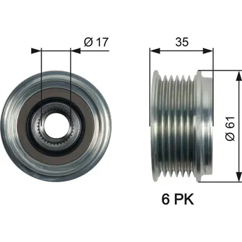 Předstihová spojka GATES OAP7166