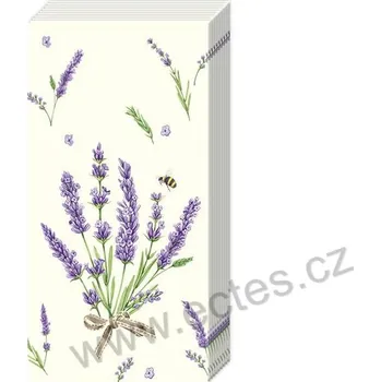 Papírový ubrousek IHR BOUQUET OF LAVENDER papírové kapesníčky kytice levandule 10 ks