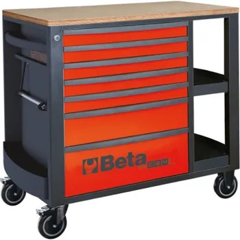 VOZÍK NA NÁŘADÍ SE 7 ZÁSUVKAMI A BOČNÍMI POLICEMI, ČERVENÝ, 2400/RSC24L/7-R (VOZÍK NA NÁŘADÍ SE 7 ZÁSUVKAMI A BOČNÍMI POLICEMI, ČERVENÝ, 2400/RSC24L/7-R)