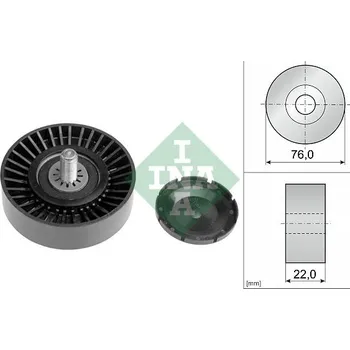 Vratná/vodicí kladka, klínový žebrový řemen INA 532 0323 10