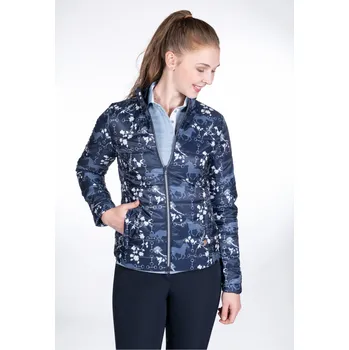 Dámská větrovka HKM Bunda Blooms Bury HKM, dámská, deep blue/white XXL