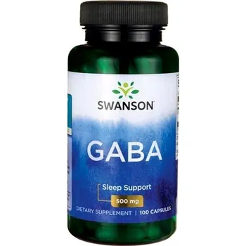 Přírodní produkt Swanson GABA (kyselina gama-aminomáselná), 500 mg, 100 kapslí