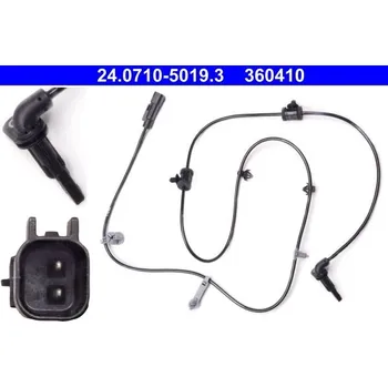 Přislušenství brzdového systému Snímač, počet otáček kol ATE 24.0710-5019.3