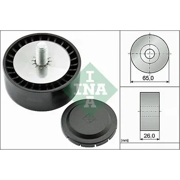 Auto-moto Vratná/vodicí kladka, klínový žebrový řemen INA 532 0802 10