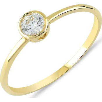 Prsten Lillian Vassago Minimalistický zlatý prsten LLV22-GR048Y Velikost prstenu: 56