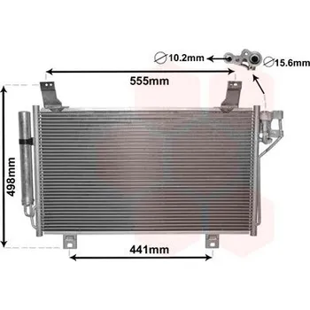 Klimatizace automobilu Kondenzátor, klimatizace VAN WEZEL 27005264