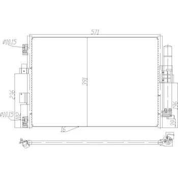 Výparník klimatizace Kondenzátor, klimatizace HART 623 859