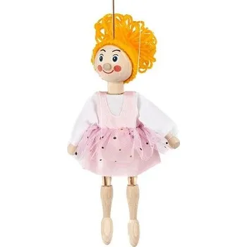loutka Moravská Ústředna Baletka 20 cm, dřevěná loutka
