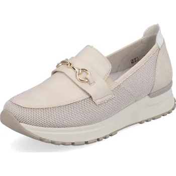 Dámské polobotky DÁMSKÉ POLOBOTKY RIEKER N7455-60 BÉŽOVÁ Barva: BÉŽOVÁ, Velikost: 37