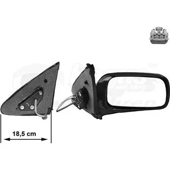 Auto zrcátko Vnější zpětné zrcátko VAN WEZEL 3317806