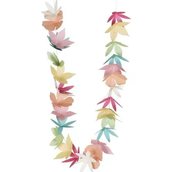 Módní doplněk Ginger Ray Tropical party - Havajský náhrdelník květinový 95 cm