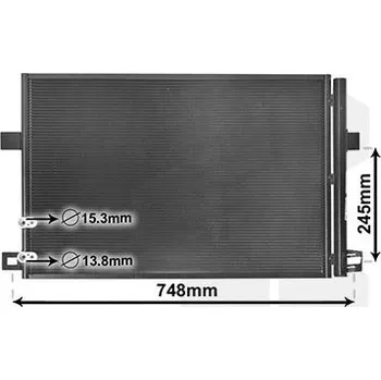 Výparník klimatizace Kondenzátor, klimatizace VAN WEZEL 58005369