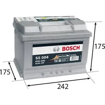Autobaterie Startovací baterie BOSCH S5 12V 61Ah/600A