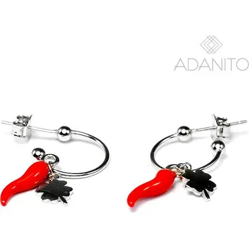 Šperk Stříbrné náušnice kroužky chilli