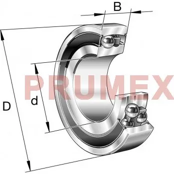 FAG 2311-K-2RS-TVH-C3 naklápěcí kuličkové ložisko