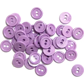 Knoflík GU126, Plastový knoflík, světle fialový,12 mm / 1 kus