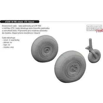 Plastikový model Eduard 1/72 Bf 110E wheels (EDUARD)