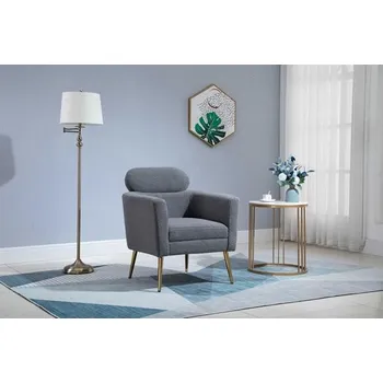 Křeslo Křeslo MELISA šedá / zlatá DOPRODEJ*