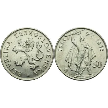 1955 - Pamětní mince Osvobození Československa 50 Kčs - b.k.