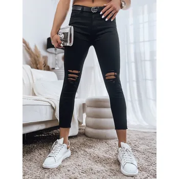 Dámské džíny Dámské kalhoty DSTREET ČERNÁ 34