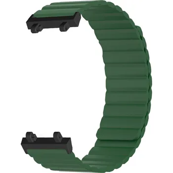 Magnetický Silikonový Pásek Pro Amazfit T-Rex 2 Barva: Zelená