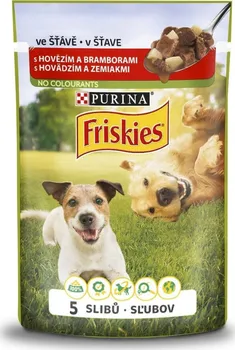 Krmivo pro psa Purina Friskies Vitafit Adult Dog hovězí s bramborami ve šťávě