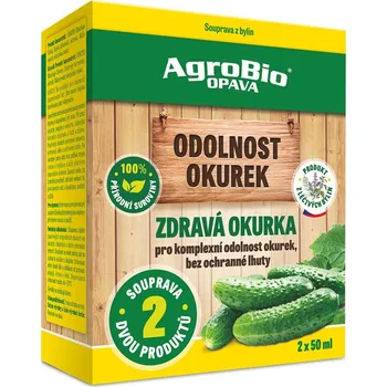 Fungicid AgroBio ZDRAVÁ OKURKA - ODOLNOST OKUREK SOUPRAVA 1x50ml + 1x50ml