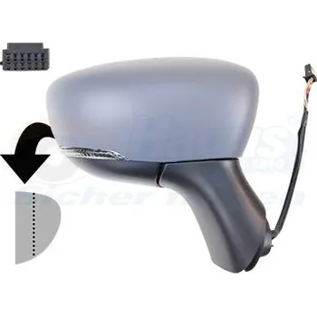 Auto zrcátko Vnější zpětné zrcátko VAN WEZEL 4384808