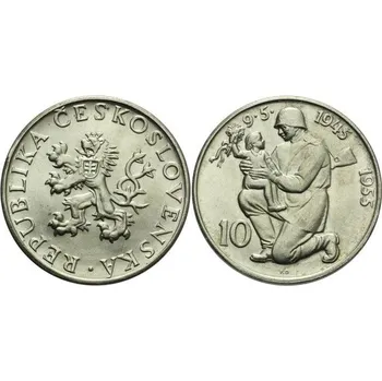 1955 - Pamětní mince Osvobození Československa 10 Kčs - b.k.