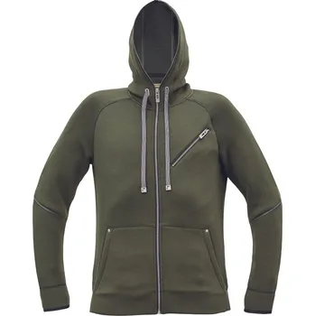 pracovní mikina Cerva NEURUM pánská mikina s kapucí olivová - L