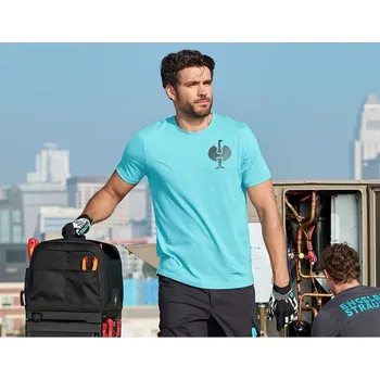 Pracovní tricko Merino e.s.trail velikost M lazuritová tyrkysová/antracit Strauss Pracovní oblečení