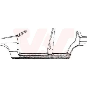Prah karosérie Nástupní panel VAN WEZEL 3776103